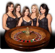 Live studio feed showing dealer and card table layout